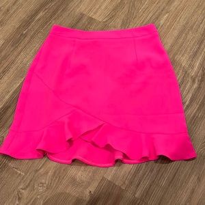 Ladies size medium hot pink ruffle skirt